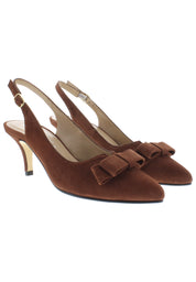 MINA - Spitze Sling-Pumps mit Schleife