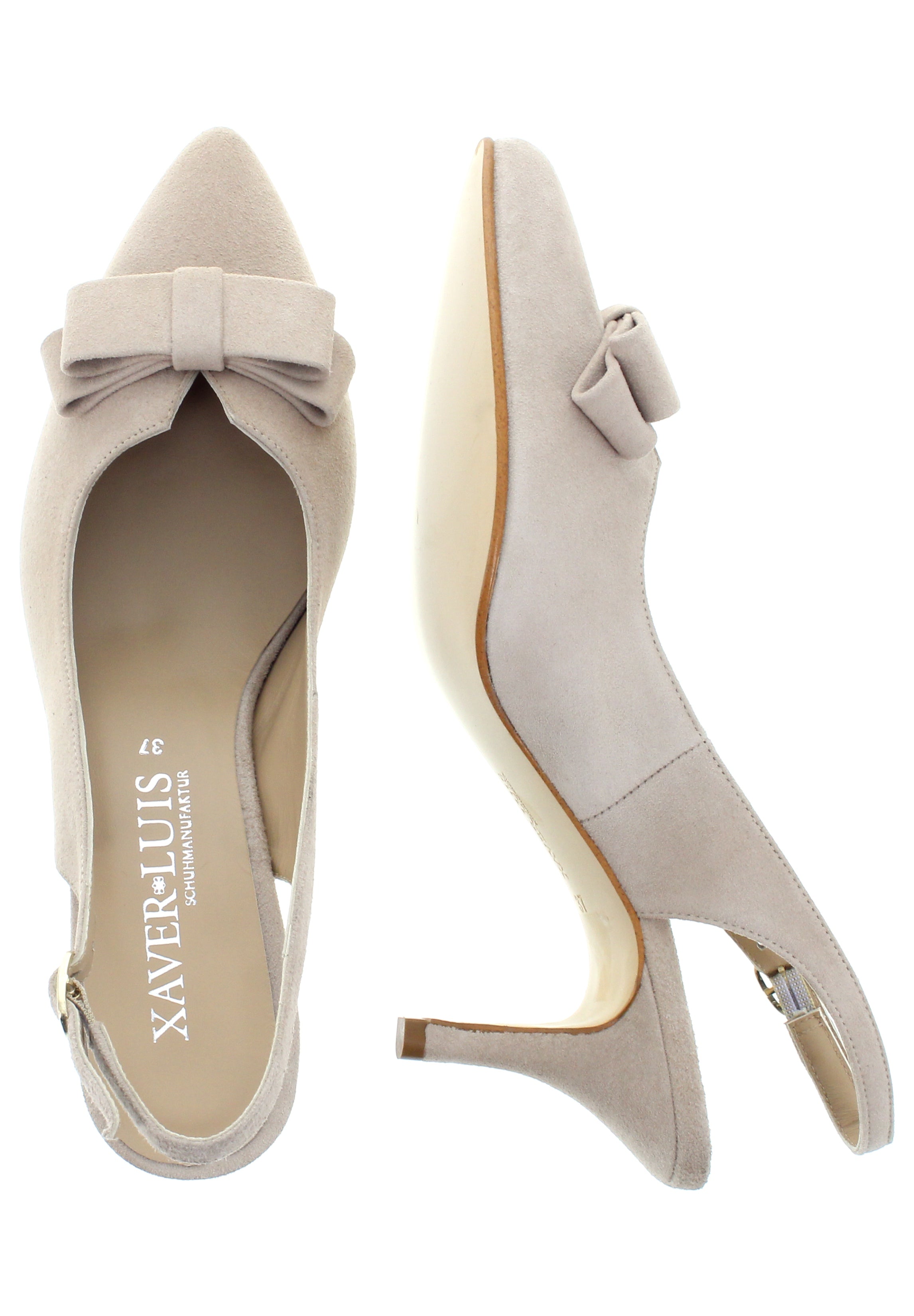 MINA - Spitze Sling-Pumps mit Schleife