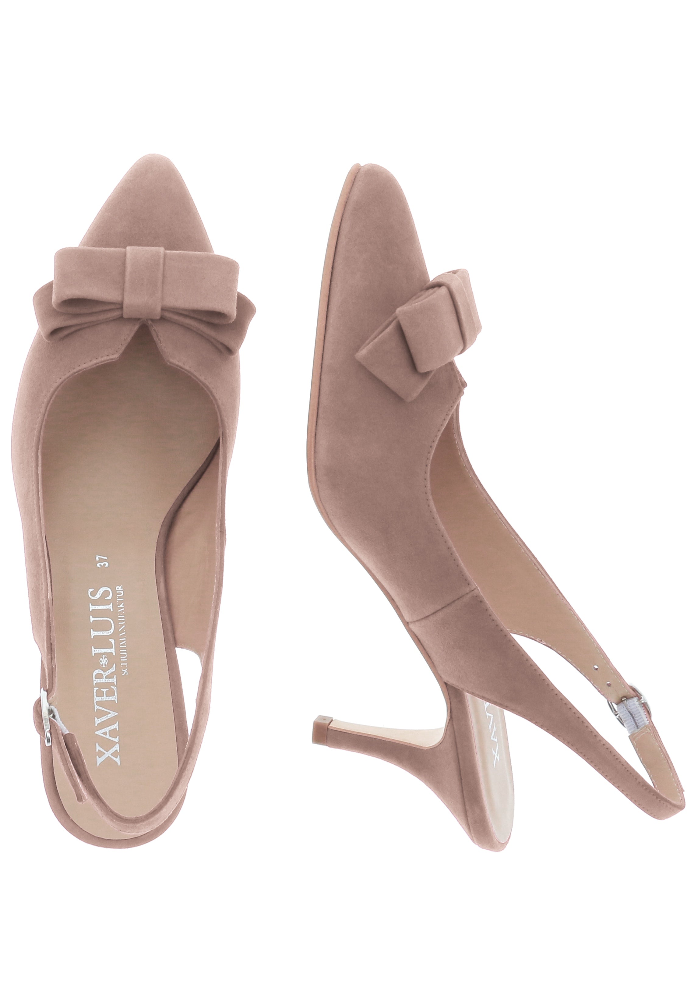 MINA - Spitze Sling-Pumps mit Schleife