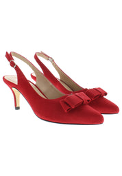 MINA - Spitze Sling-Pumps mit Schleife
