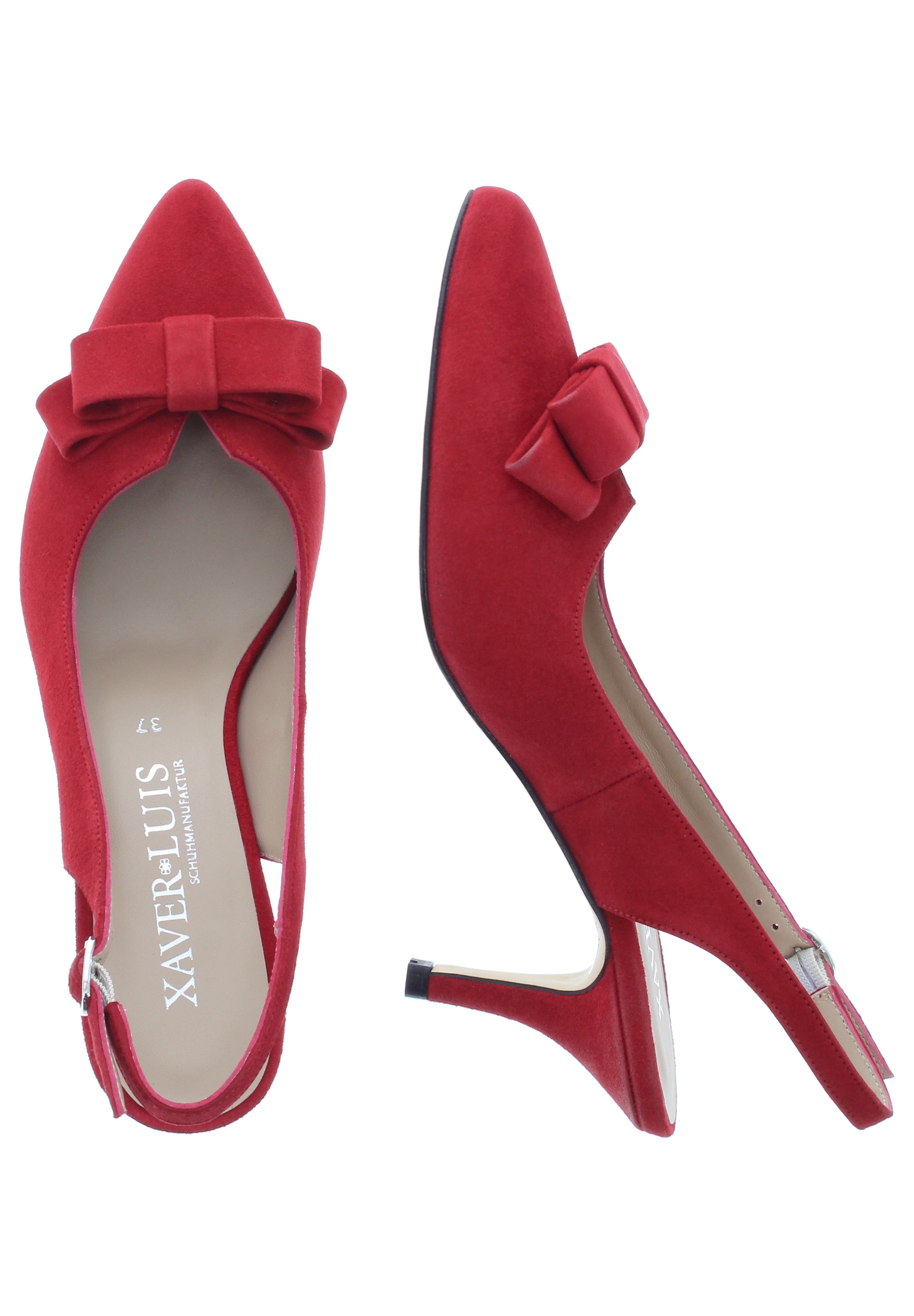MINA - Spitze Sling-Pumps mit Schleife