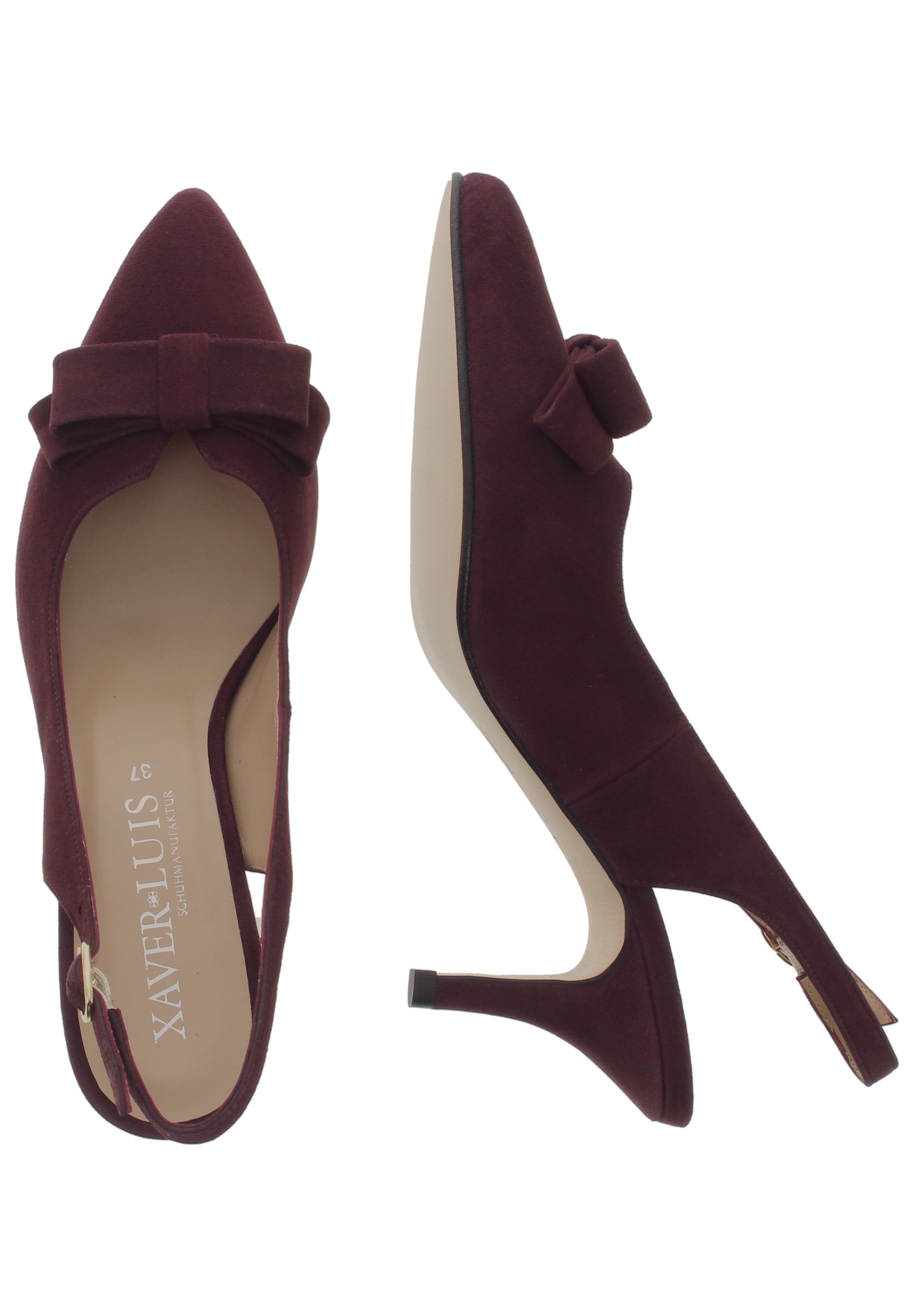 MINA - Spitze Sling-Pumps mit Schleife