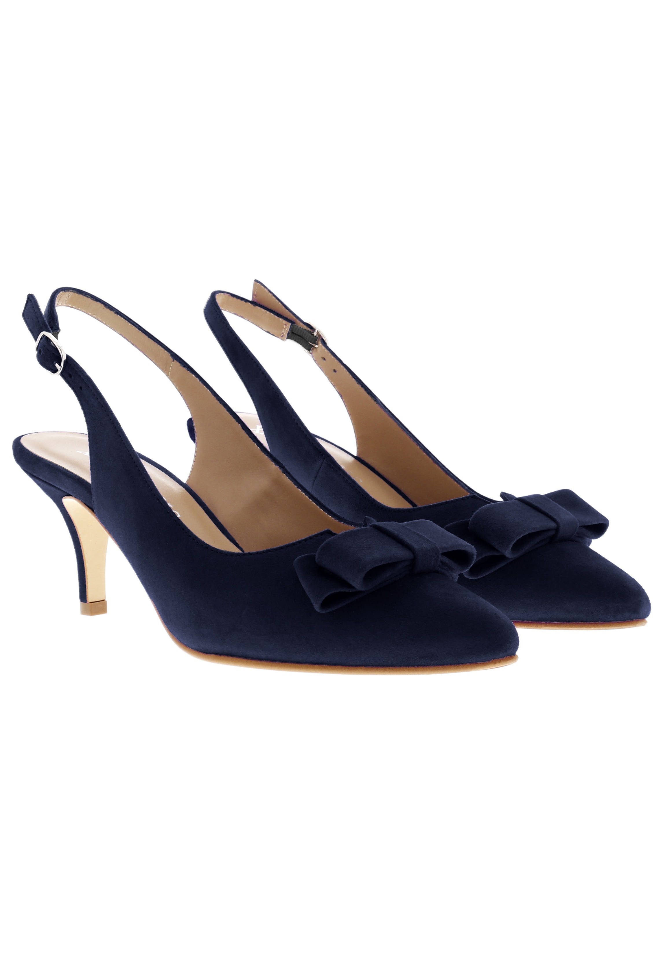MINA - Spitze Sling-Pumps mit Schleife