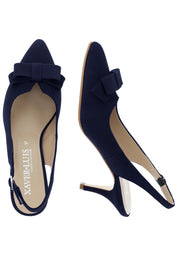 MINA - Spitze Sling-Pumps mit Schleife