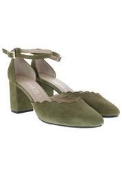 VIOLA - Riemchenpumps mit Blockabsatz