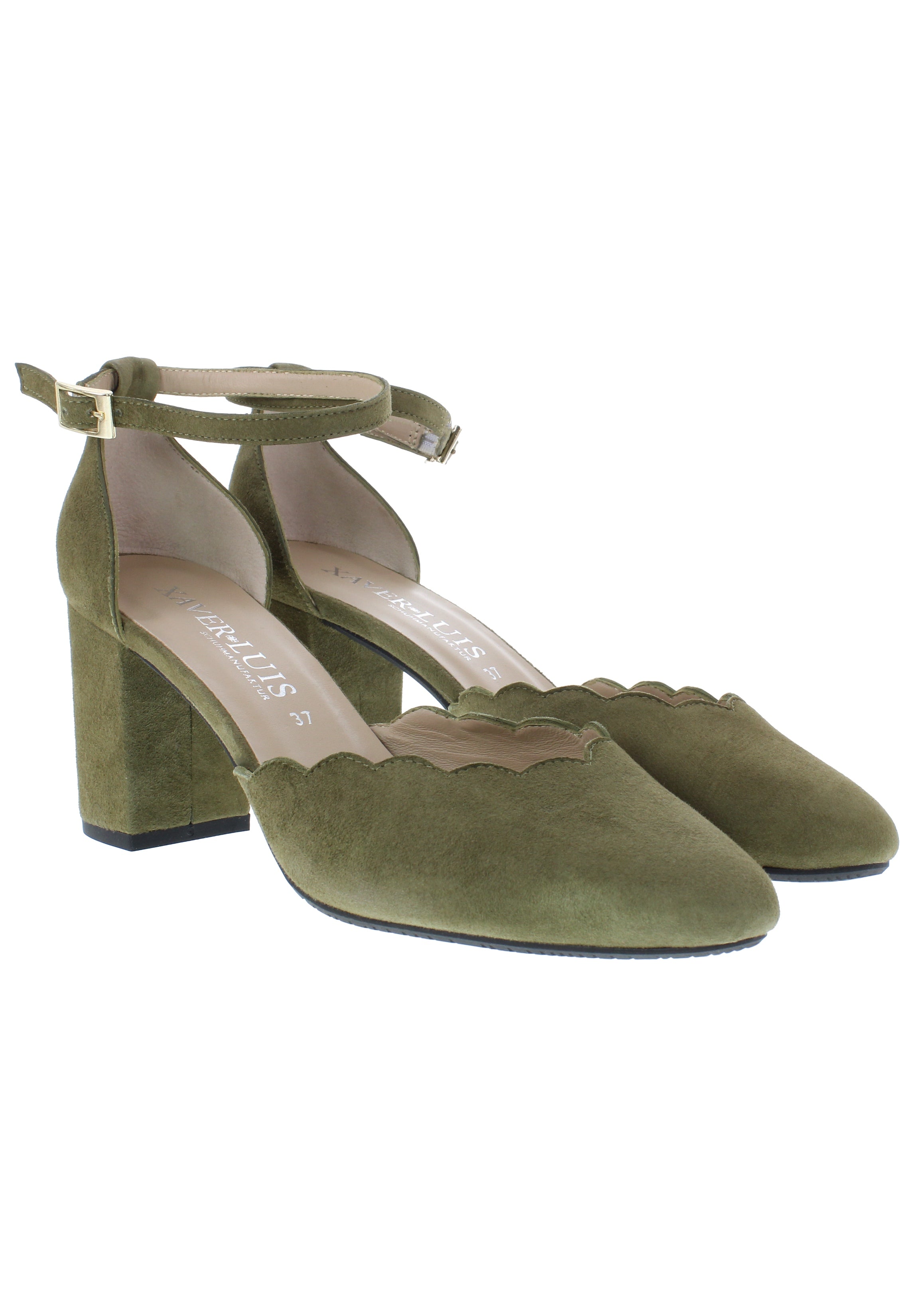 VIOLA - Riemchenpumps mit Blockabsatz