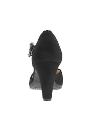 SOFINA - Strass Spangenpumps in Samtziegenleder