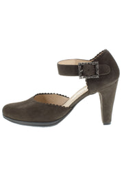 SOFINA - Strass Spangenpumps in Samtziegenleder