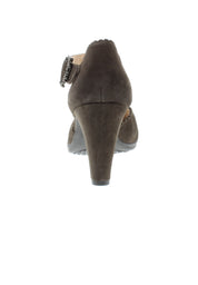 SOFINA - Strass Spangenpumps in Samtziegenleder
