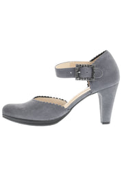 SOFINA - Strass Spangenpumps in Samtziegenleder