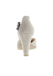 SOFINA - Strass Spangenpumps in Samtziegenleder