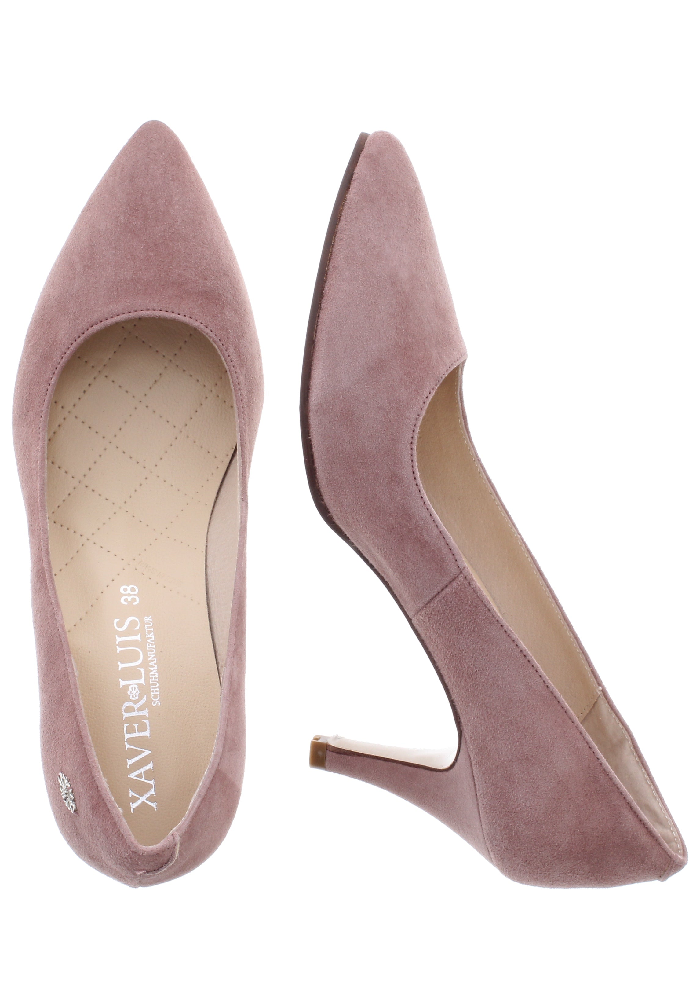 MARINA - Spitze Pumps in Samtziegenleder