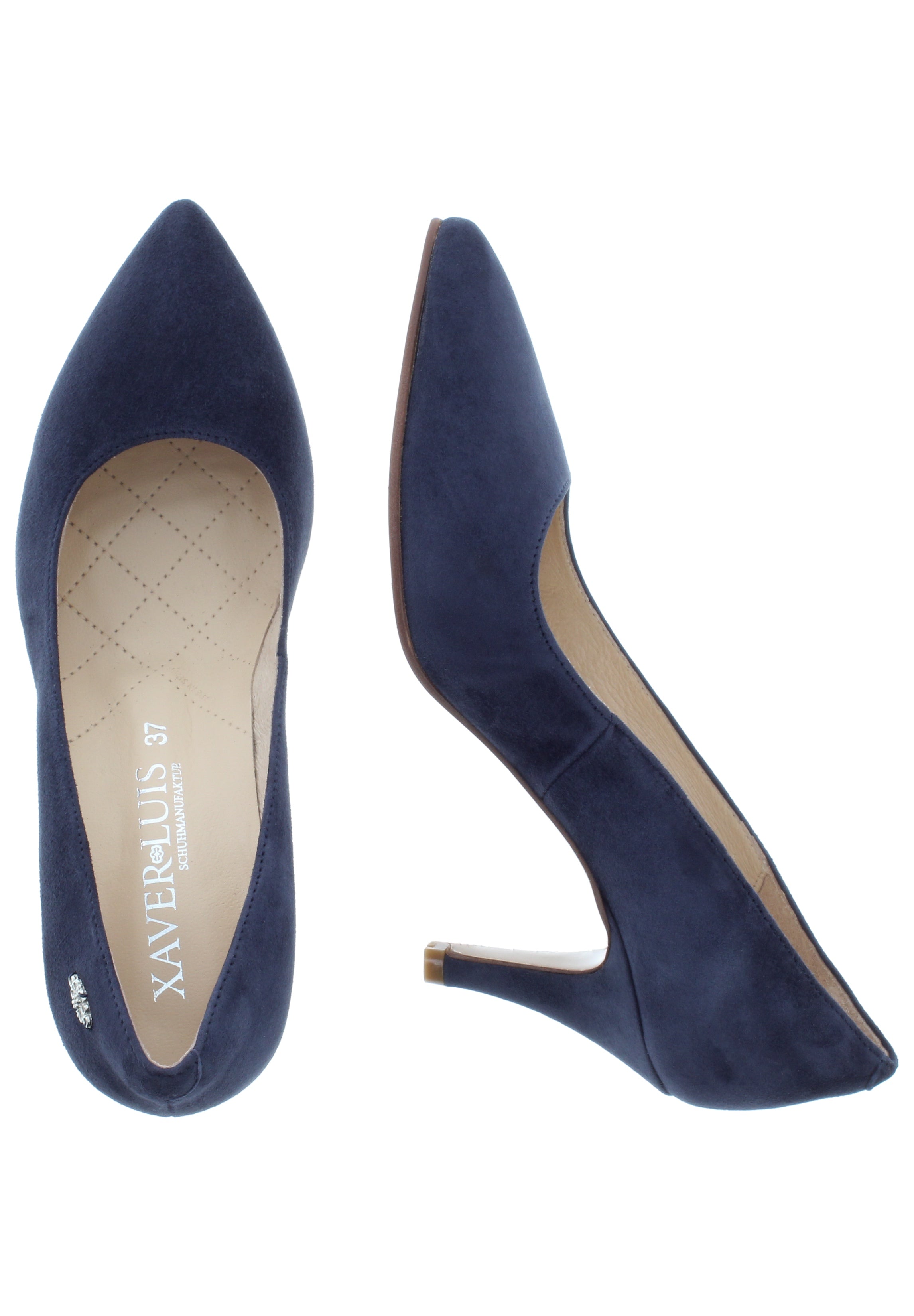 MARINA - Spitze Pumps in Samtziegenleder