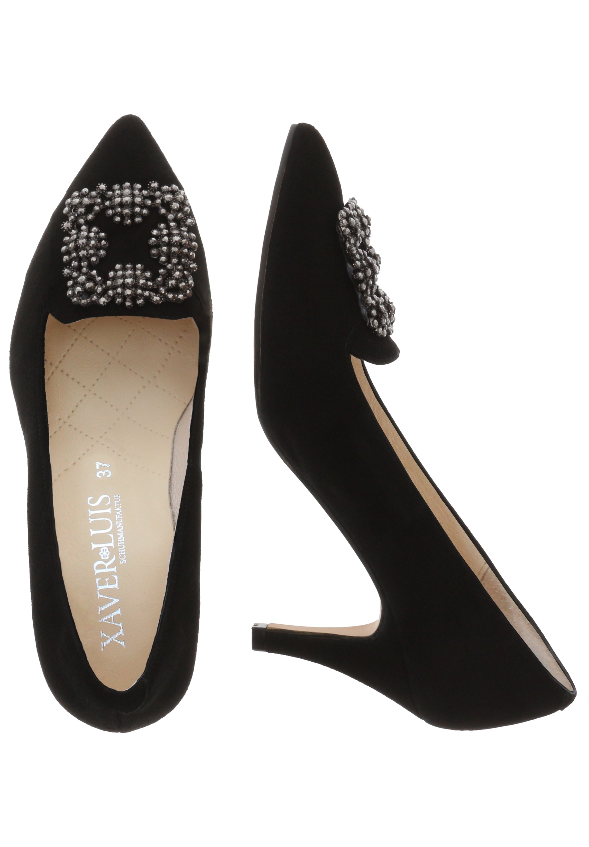 MARCIA - Trachtenpumps mit Strass-Schmuck