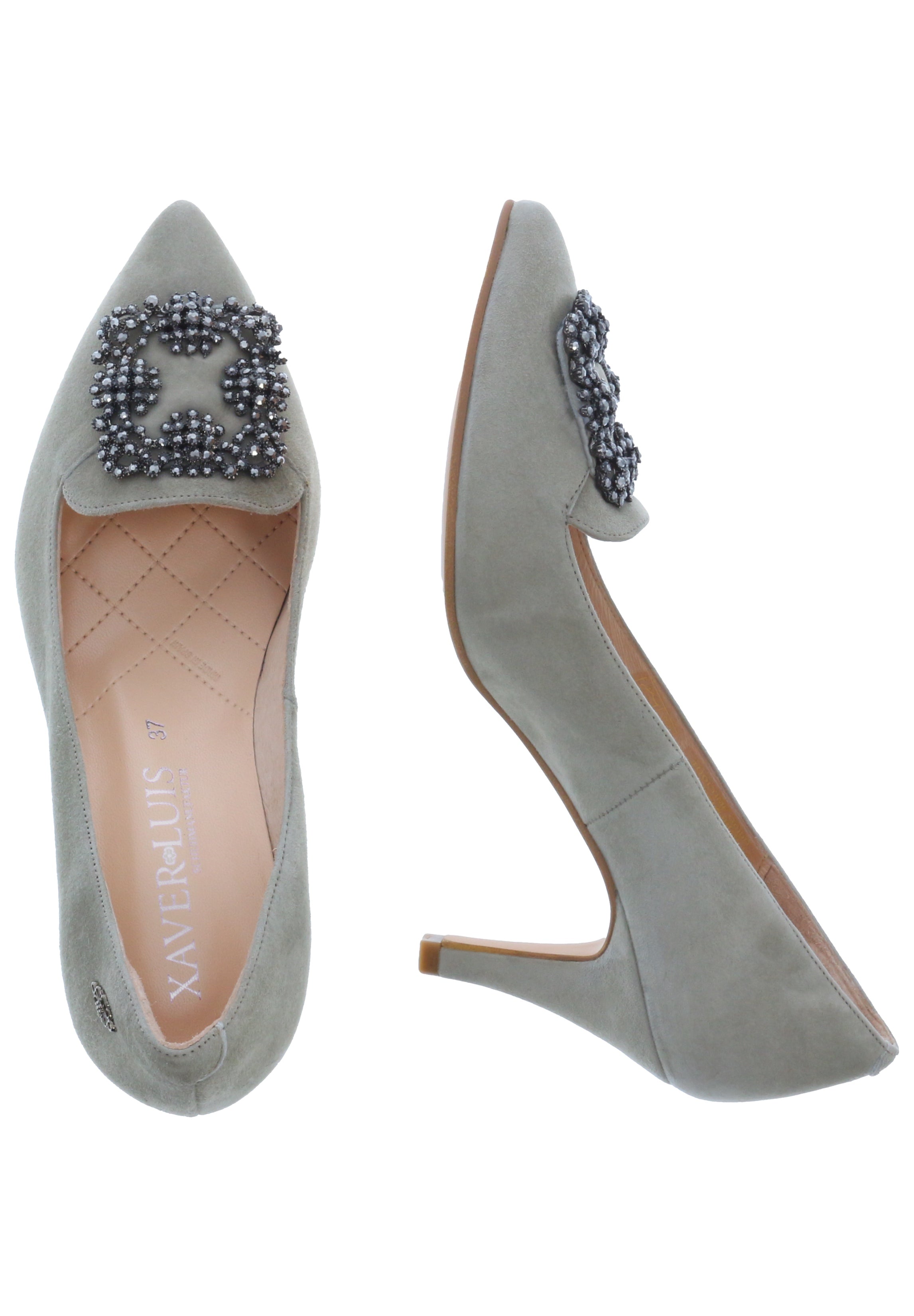 MARCIA - Trachtenpumps mit Strass-Schmuck