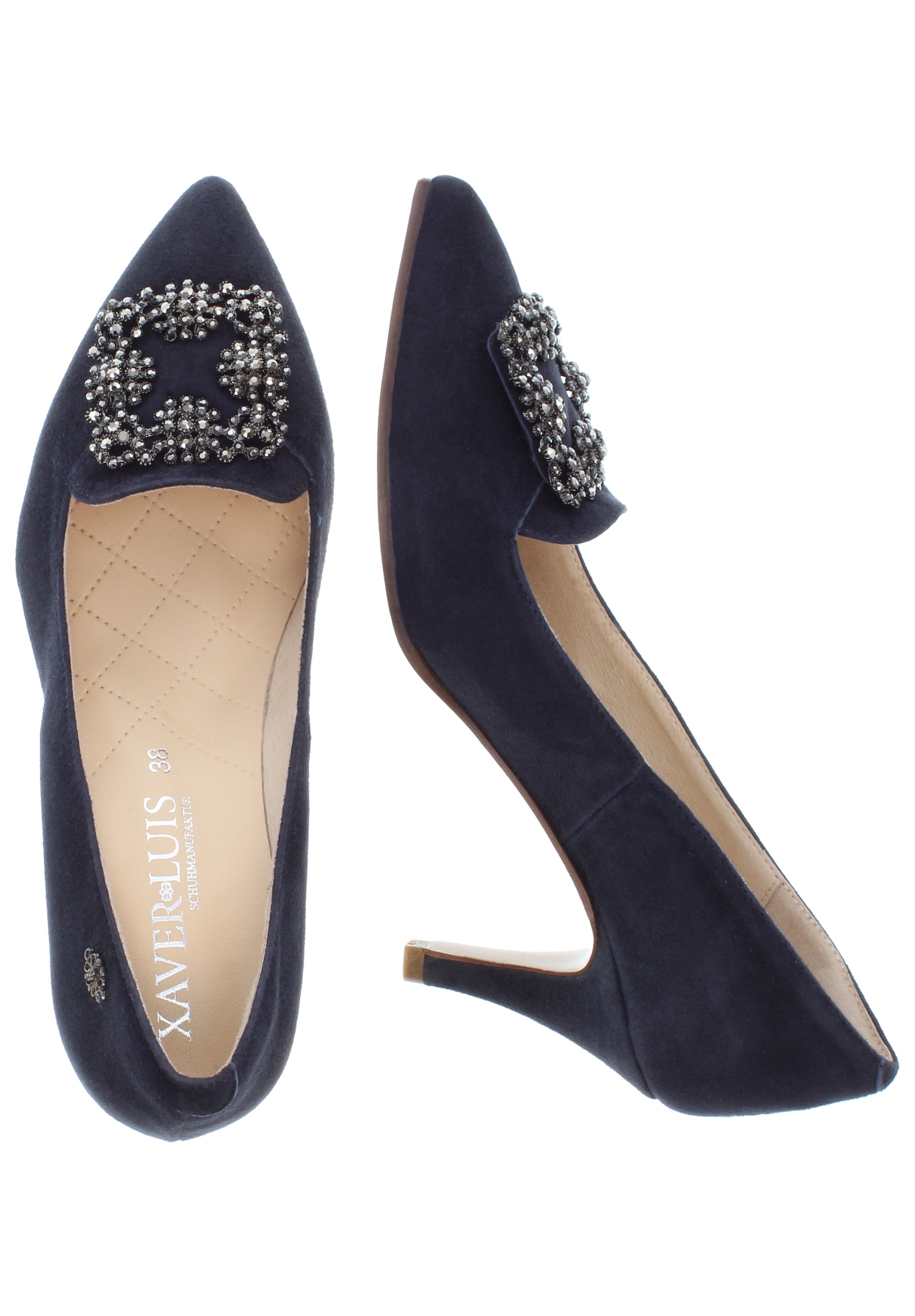 MARCIA - Trachtenpumps mit Strass-Schmuck