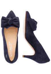 MARA - Spitze Pumps mit großer Schleife