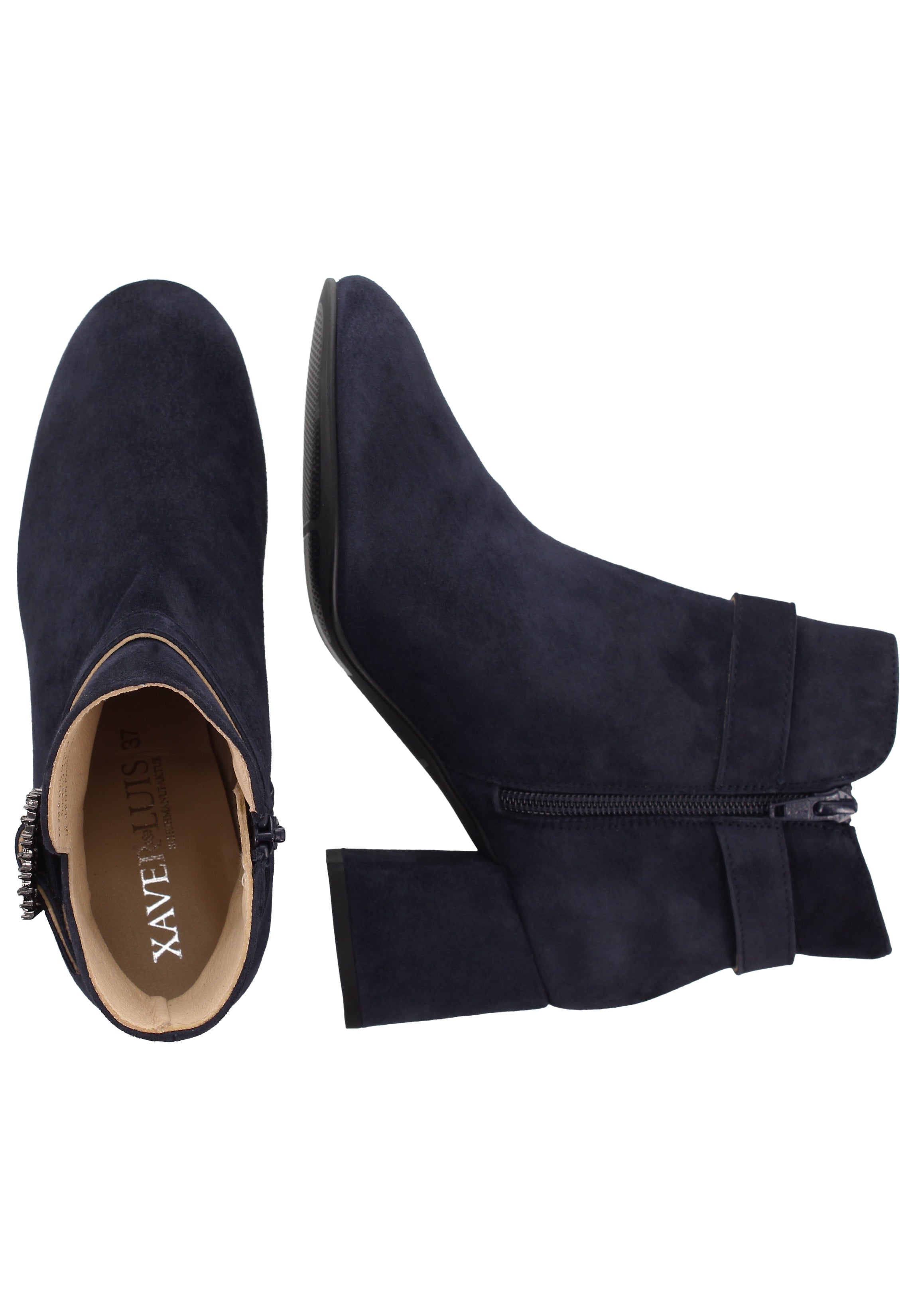 RIKA - edle Stiefelette mit Blockabsatz