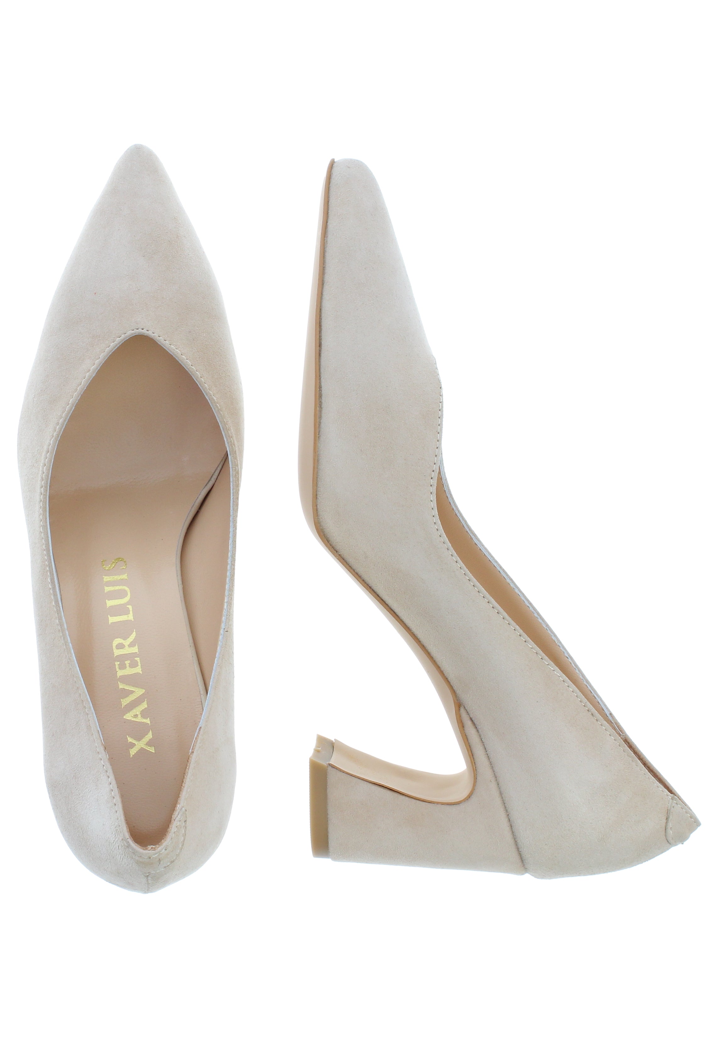 HANNA - modische Pumps in Samtziegenleder