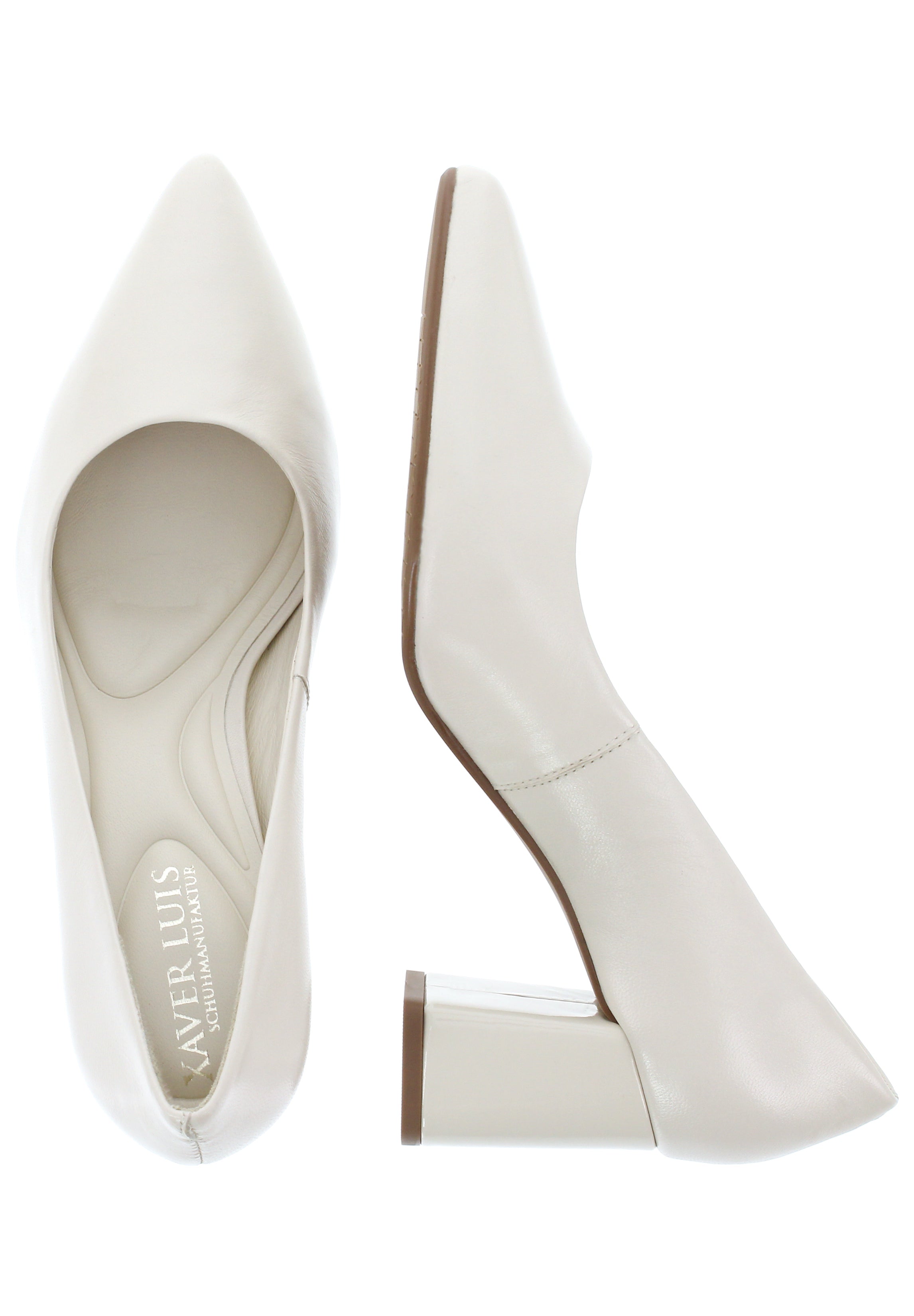 MIRENA - spitze Pumps mit Blockabsatz