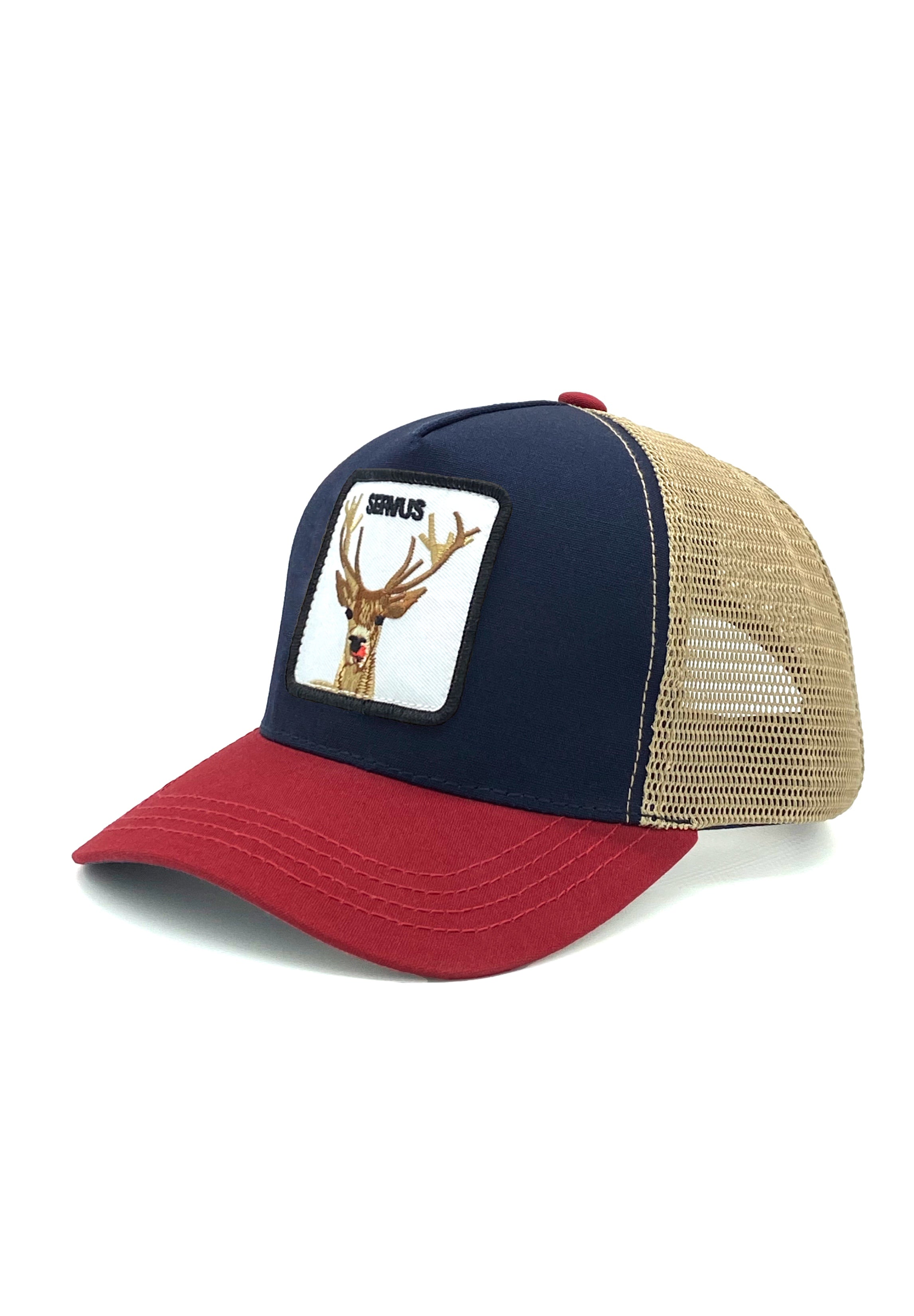 SERVUS - Trucker Cap mit gesticktem Hirsch-Patch