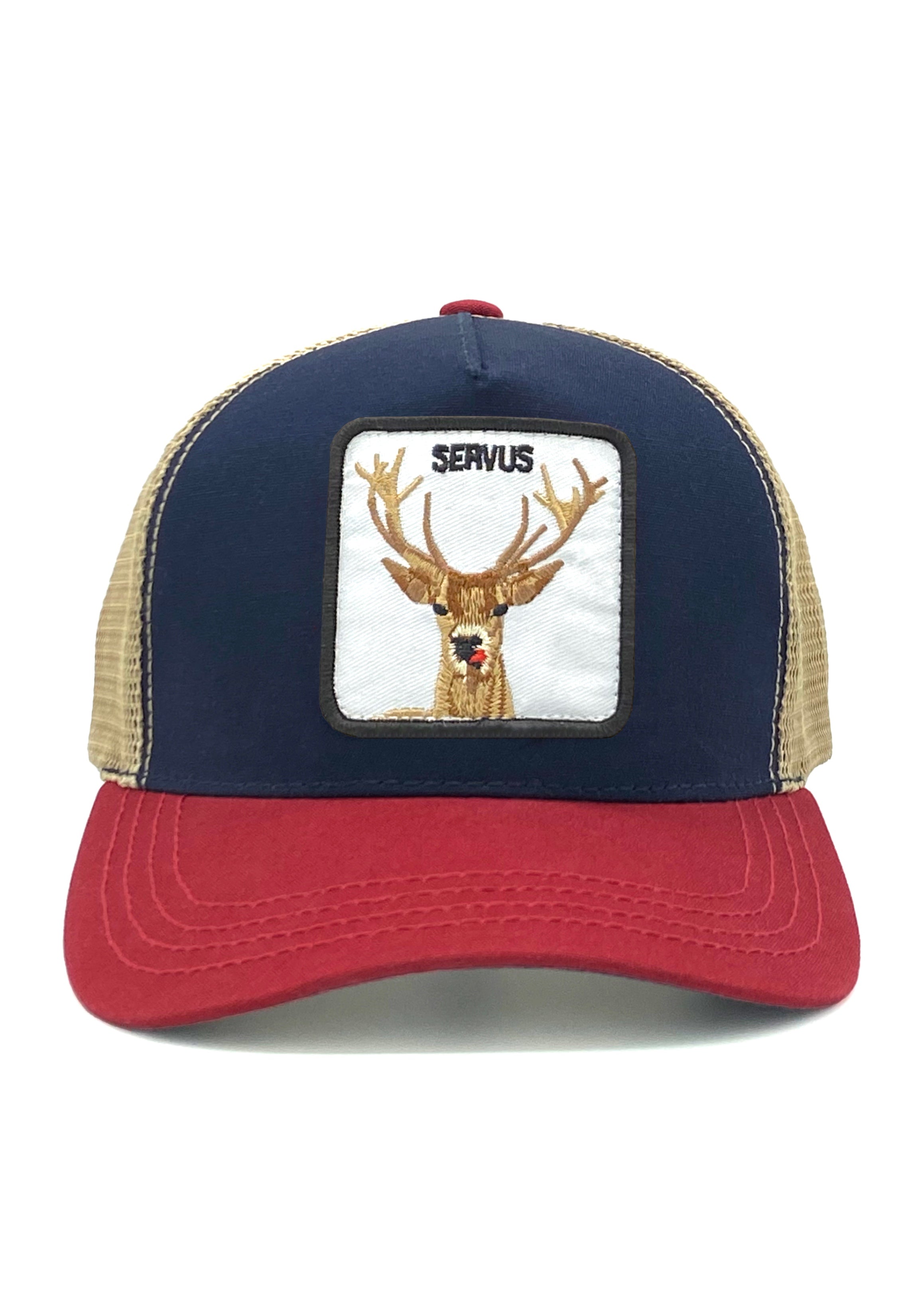 SERVUS - Trucker Cap mit gesticktem Hirsch-Patch