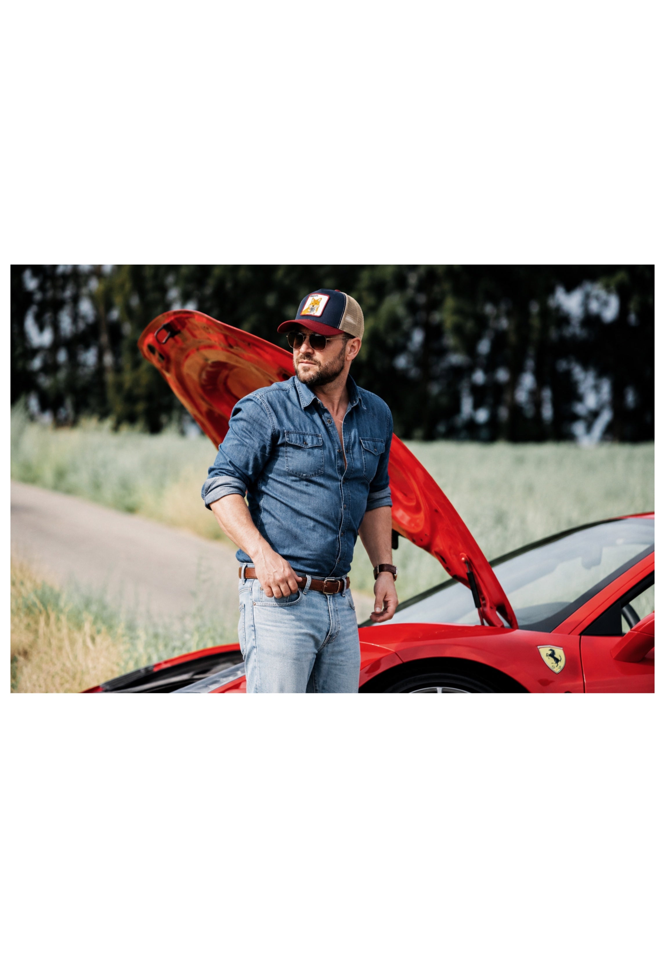 OBACHT! - Trucker Cap mit Fuchs-Stickerei